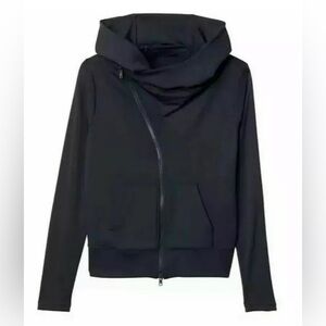 Athleta Black Malabar Asymmetrical Jacket